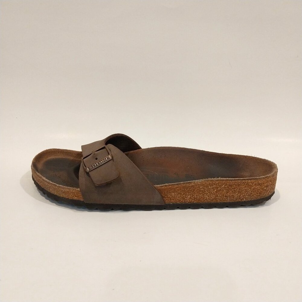 Birkenstock Brown Suede Slide Sandal